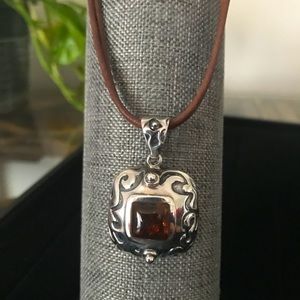 Silver 925 Amber necklace ❤️